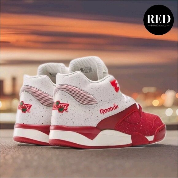 Reebok Court Victory Pump Red Leather Sneakers Shoes - Men\'s Size 9 main image 7